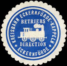 Kreisbahn Eckernförde - Kappeln - Betriebsdirection Eckernförde