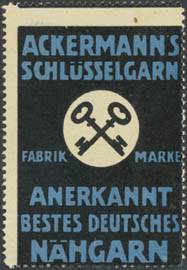 Fabrikmarke Ackermanns Schlüsselgarn