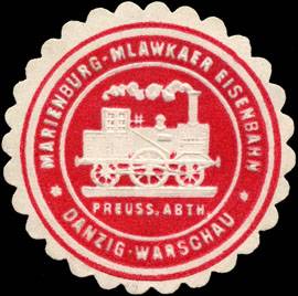 Preussische Abtheilung - Marienburg - Mlawkaer Eisenbahn - Danzig - Warschau