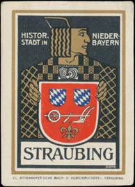 Straubing historische Stadt in Nieder-Bayern
