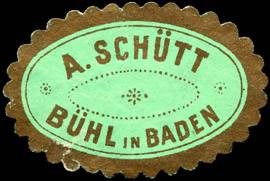 A. Schütt - Bühl in Baden