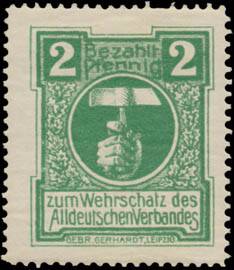 2 Pfennig zum Wehrschatz des Alldeutschen Verbandes
