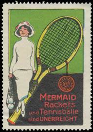 Mermaid Rackets und Tennisbälle