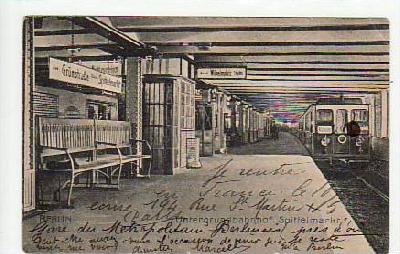 Berlin Mitte U-Bahnhof Spittelmarkt ca 1910