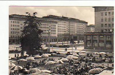 Berlin Friedrichshain Stalinallee Gaststätte Warschau 1960