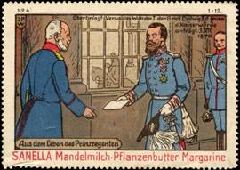 Aus dem Leben des Prinzregenten : Überbringt in Versailles Wilhelm I. den Brief Ludwig II. der fernem die Kaiserwürde anträgt 3. XII. 1870