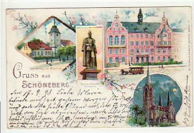 Berlin Schöneberg Litho 1899