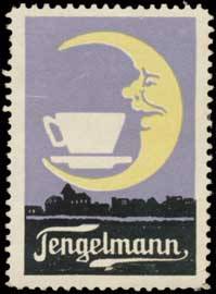 Tengelmann Mond trinkt Kaffee