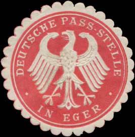 Deutsche Pass-Stelle in Eger