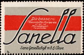 Die bessere Markenbutter - Margarine ist die mit Mandelmilch hergestellte Sanella