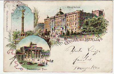 Berlin Mitte Litho Ansichtskarte 1901