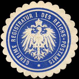 Geheime Registratur I des Reichs - Postamts