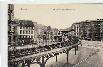 Berlin Kreuzberg Hochbahn Schlesisches Thor ca 1910