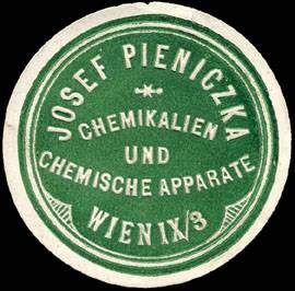 Chemikalien und Chemische Apparate Josef Pieniczka - Wien