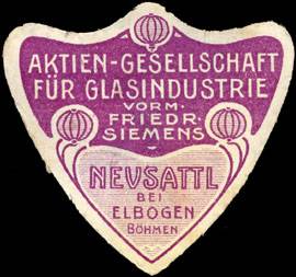 Aktien - Gesellschaft für Glasindustrie vormals Friedrich Siemens - Neusattl