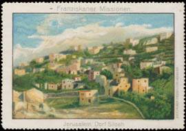 Dorf Siloah in Jerusalem