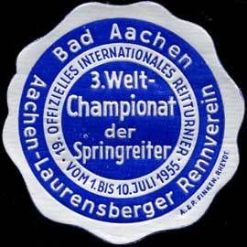 3. Welt-Championat der Springreiter
