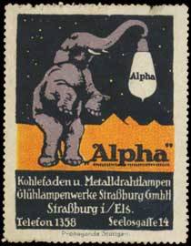 Alpha Glühlampe
