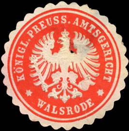 Königlich Preussische Amtsgericht - Walsrode