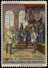 Kaiser Proklamation zu Versailles