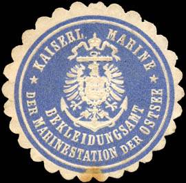 Kaiserliche Marine - Bekleidungsamt der Marinestation der Ostsee