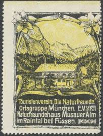 Naturfreundehaus Musauer Alm im Raintal bei Füssen