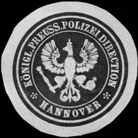 Königlich Preussische Polizei Direction - Hannover