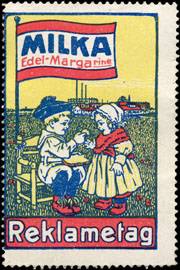 Milka Edel - Margarine - Reklametag