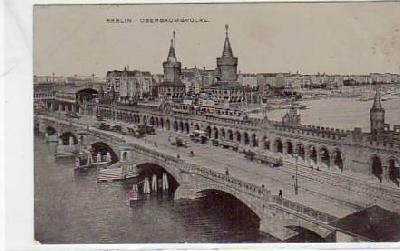Berlin Friedrichshain Oberbaumbrücke 1910
