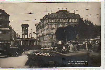 Berlin Mitte Potsdamer Platz Strassenbahn, Auto ca 1930