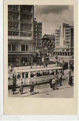 Berlin Mitte Alexanderplatz Strassenbahn 1954
