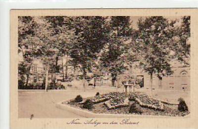 Neuss am Rhein Anlagen vor dem Postamt 1915