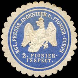 Königlich Preussische Ingenieur und Pionier - Corps - 2. Pionier - Inspection