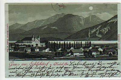 Schlehdorf Kochel am See Mondschein AK 1898
