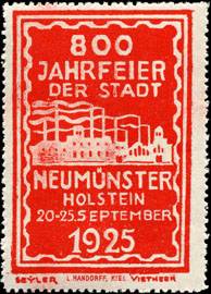 800 Jahrfeier der Stadt Neumünster Holstein 1925
