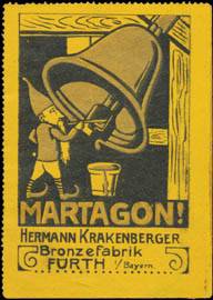 Martagon - Zwerg bemalt Glocke