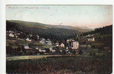 Schmalzgrube Bahnpoststmpel Jöhstadt-Wolkenburg 1906