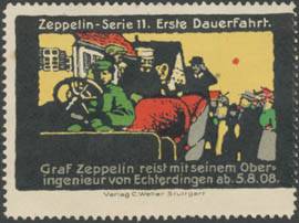 Abfahrt von Graf Zeppelin aus Echtersdingen