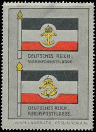 Deutsches Reich Marinedienstflagge