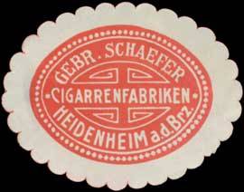 Gebr. Schaefer Zigarrenfabriken