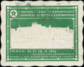 I. Kongress Esperanto in Böhmen