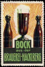 Bock aus der Brauerei - Hacklberg