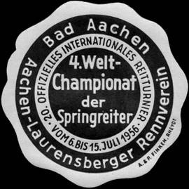 4. Welt-Championat der Springreiter