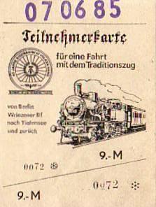 Berlin Friedrichshain Traditionszug Eisenbahn