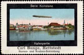Hafenpartie mit Zeppelin