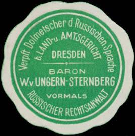 Baron W. v. Ungern-Sternberg