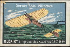 Bleriot fliegt über den Kanal 1909