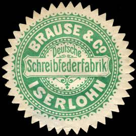 Brause & Co. Deutsche Schreibfederfabrik Iserlohn