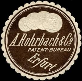 A. Rohrbach & Co. Patent - Bureau - Erfurt