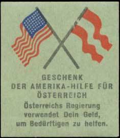 Amerika Hilfe für Österreich